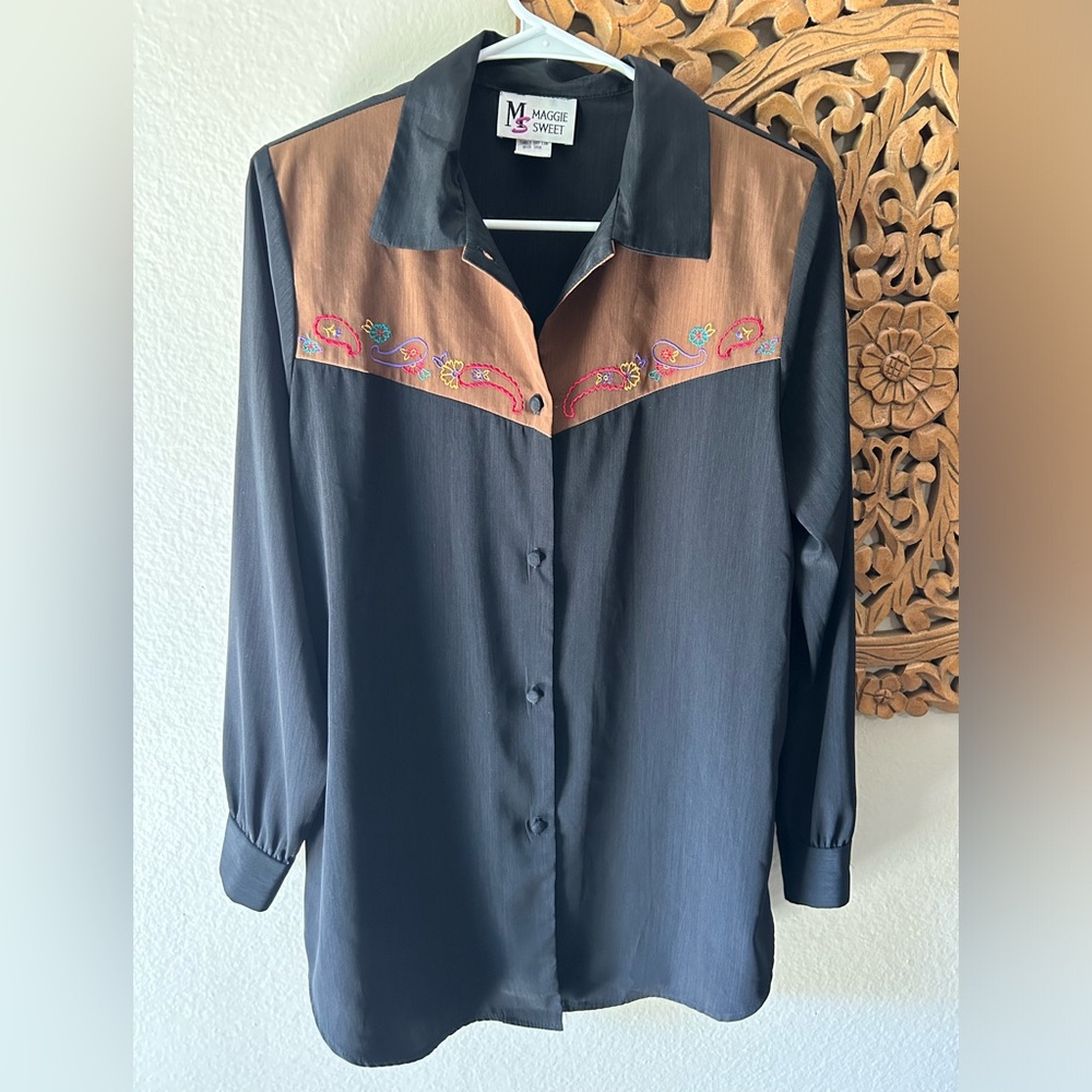 Maggie Sweet brand button-up shirt